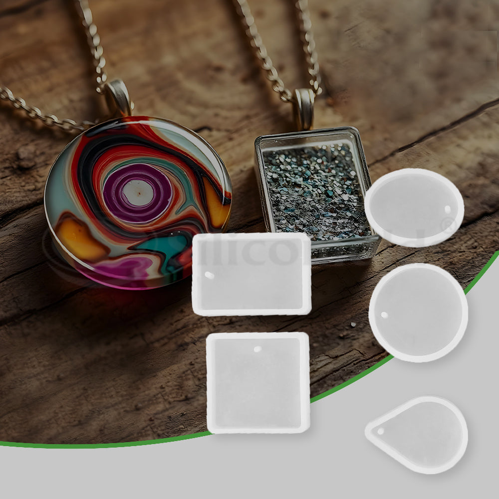 SILICOMOLDS - SILICONE PENDANT MOLD - SET OF 5- URP063-RM